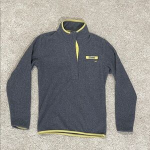 Patagonia Charcoal and Lemon Quarter-Zip